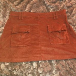 Burnt orange skirt